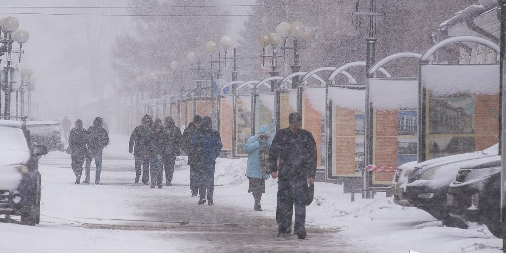 Сильная метель Сильная метель