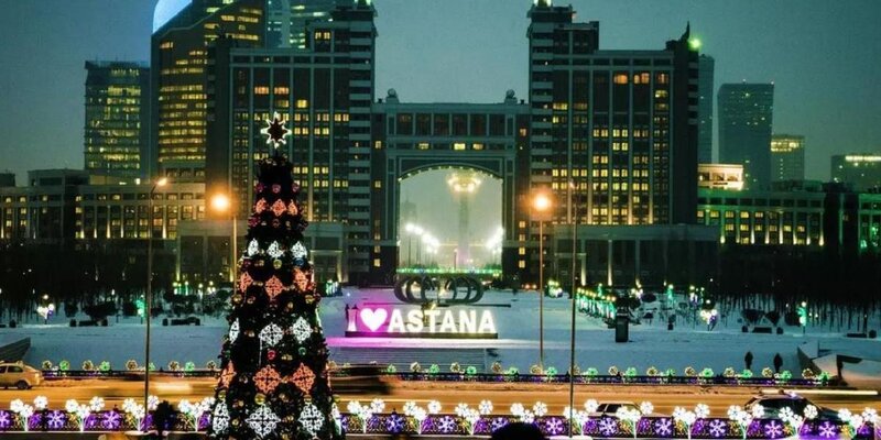 Рекордный снегопад астана