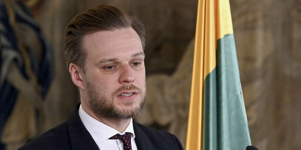 глава литовского мид габриэлюс ландсбергис. глава мид литвы габриэлюс. габриэлюс ландсбергис фото. глава мид литвы. габриелюс ландсбергис литва.