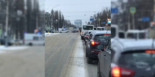 Пробка на ленинском спб