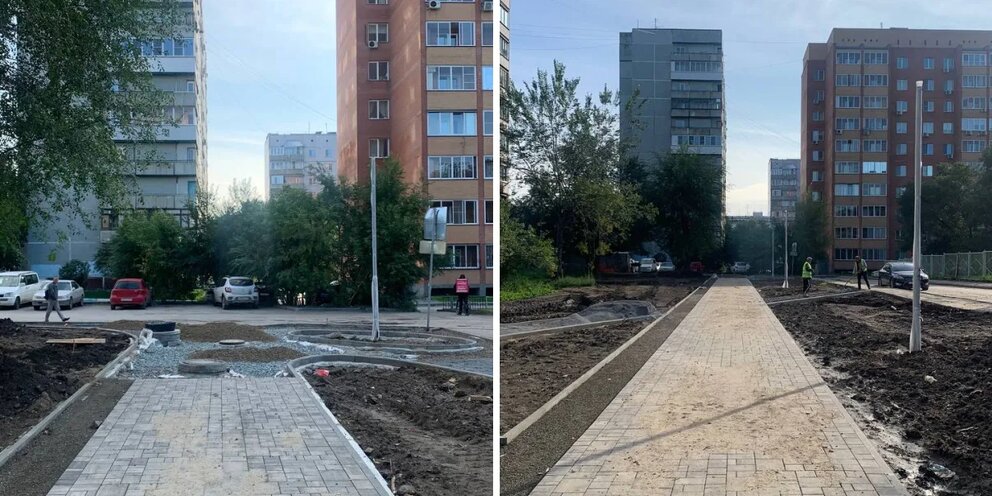 Жилые комплексы новосибирска. Благоустроенный новосибирск. Благоустройство двора. Благоустроенный новосибирск. Красивые дворы новосибирска.