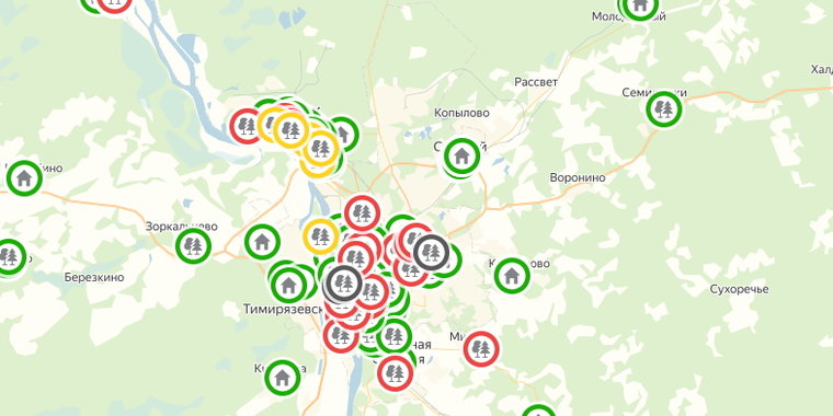 Карта стройся томск