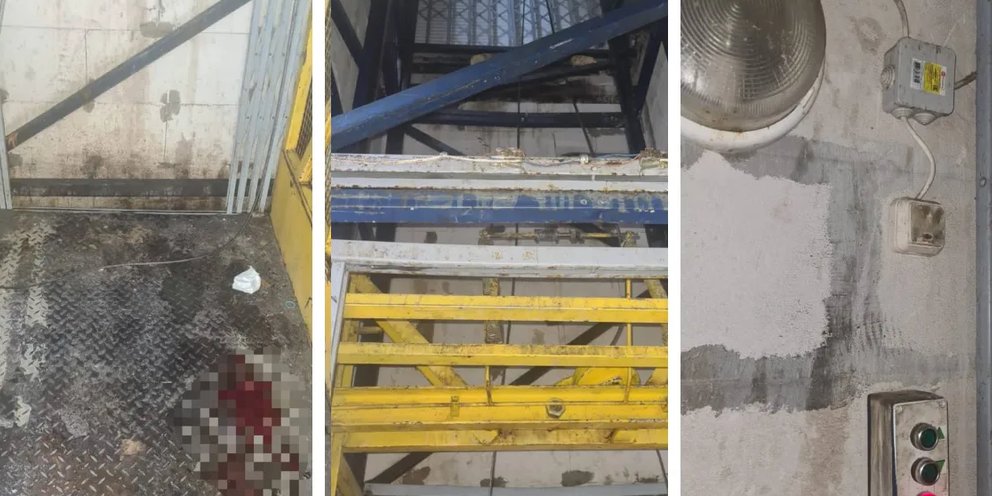 Падение лифта в петербурге. Лифт грузовой ПГ-1005. Убитый грузовой лифт.