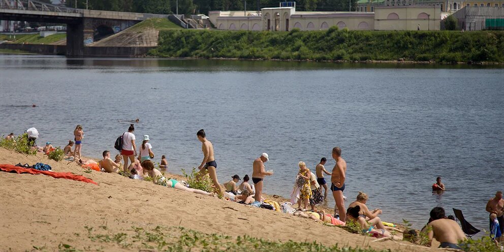 Пляж в твери