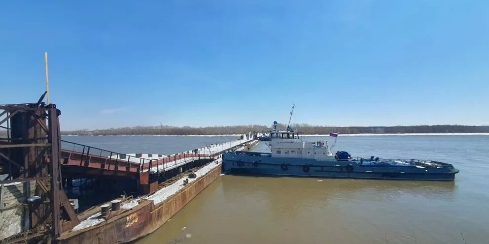 Понтонный мост бийск
