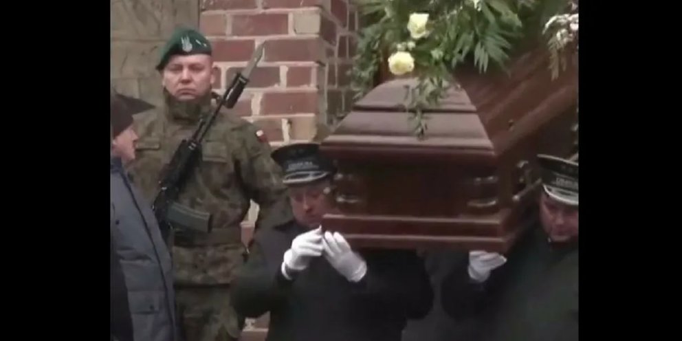 Гибель польского генерала. Польские похороны. Похороны польских военных.