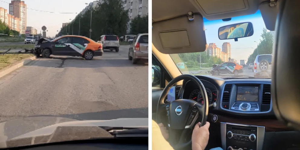 Запись дтп на видеорегистратор водитель скрылся