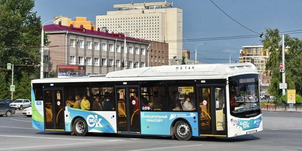 Схема 414 маршрута омск