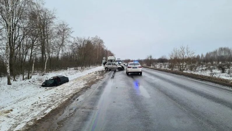 Авария в щиграх сегодня утром фото