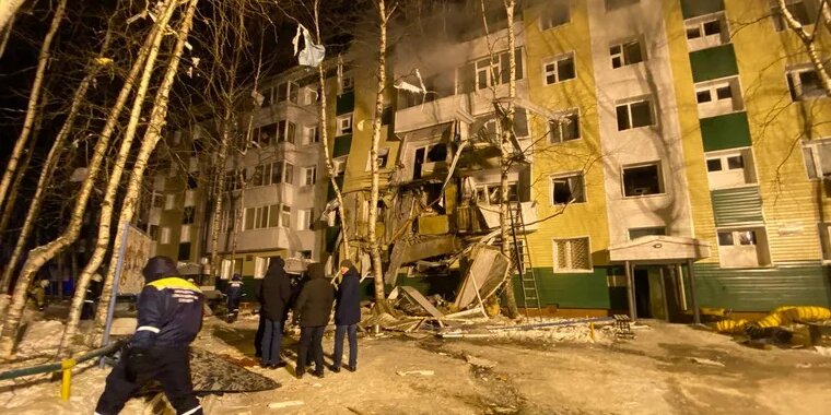 Фото многоэтажки пострадавшего от взрыва газа