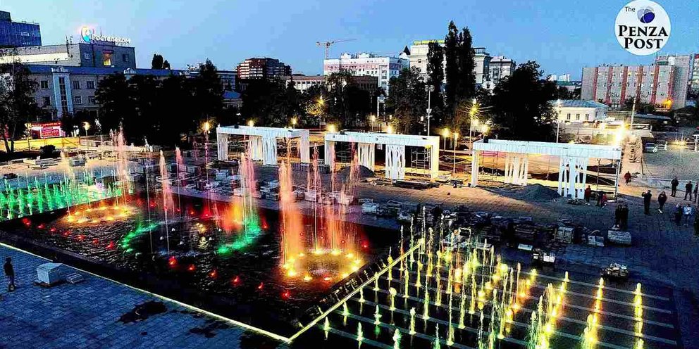 Спутник пенза фонтан карта
