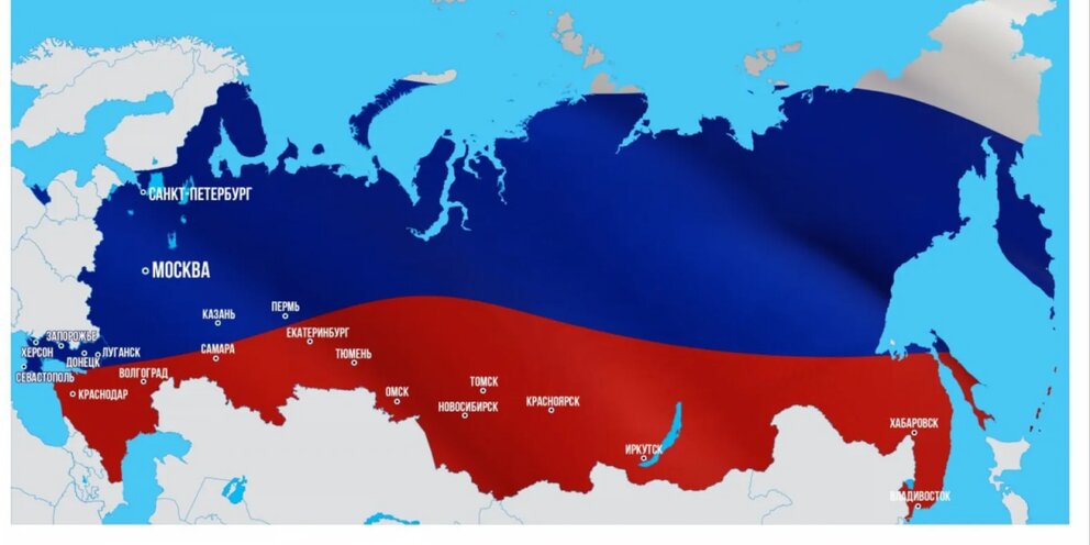 Карта россии с присоединенными территориями