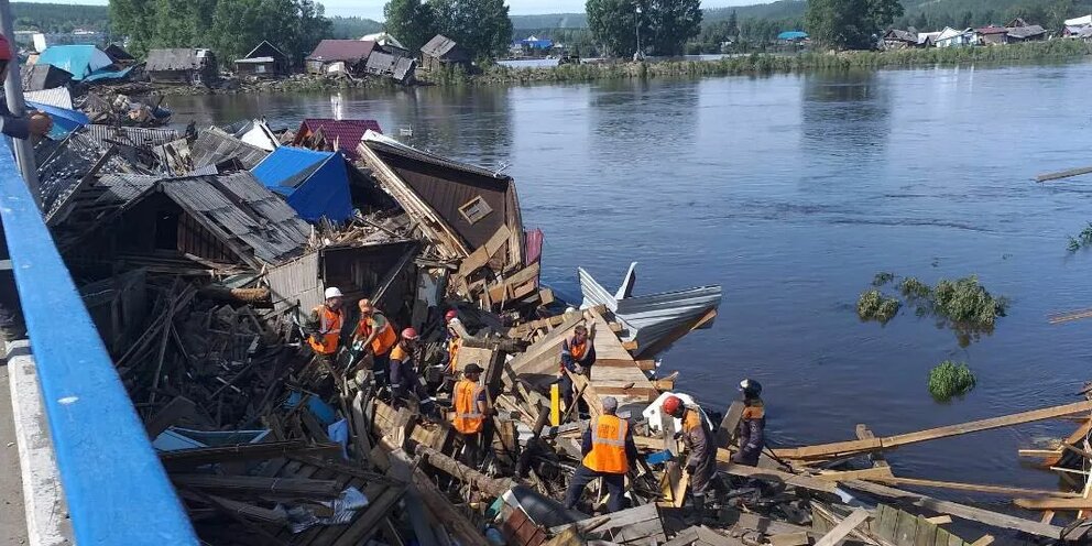 Какие выплаты пострадавшим от наводнения. Город Тулун наводнение 2019.