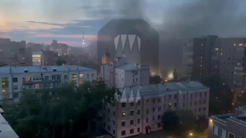 Карта дымов от пожаров