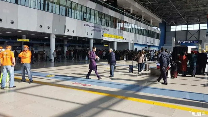 Аэропорт владивосток сегодня