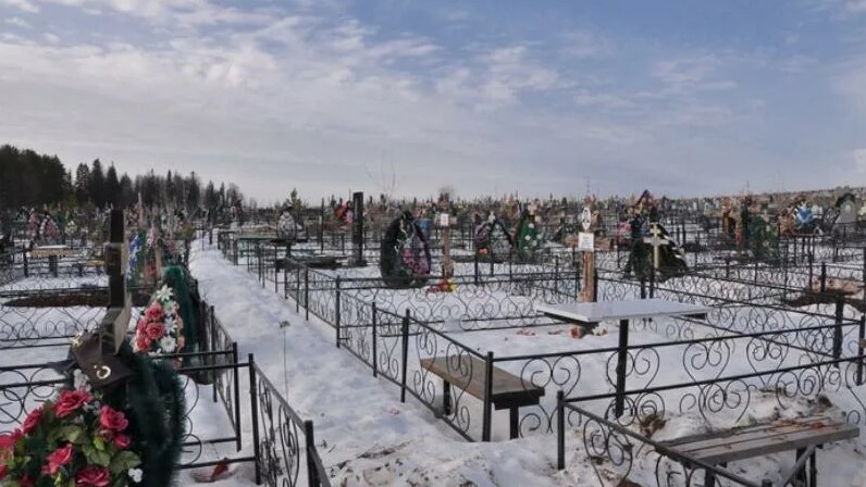 Схема хохряковского кладбища