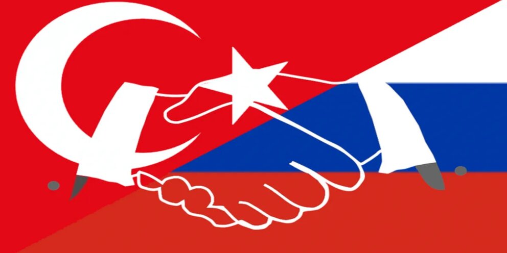 Флаг Сирии и Турции соболезнования. Военный союз турции