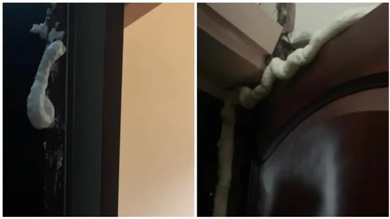 монтажная пена в волосах. монтажная пена в волосах прикол. машина в монтажной пене. ванна для цемента. девушку залили монтажной.