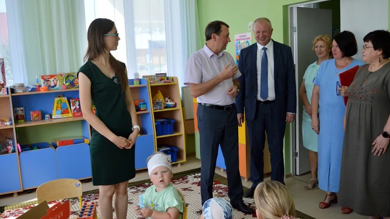 Национальный проект детские сады Детский садик за 85 миллионов рублей торжественно открыли в Белинском: Яндекс.Но