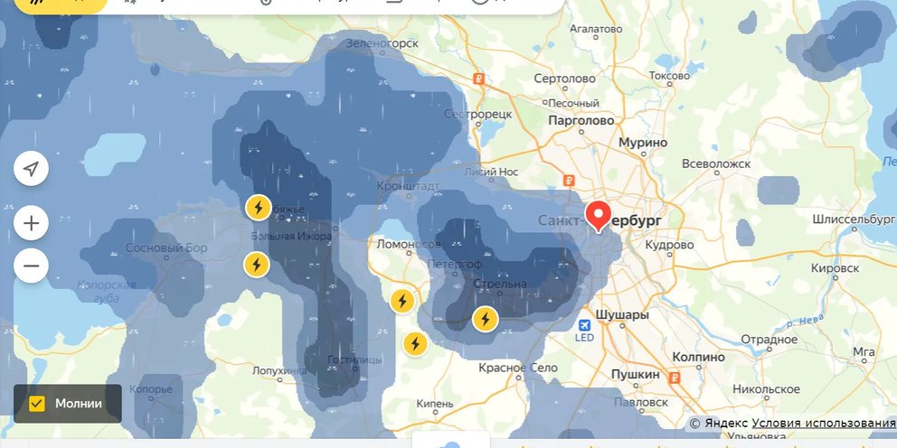 Карта погоды павловск спб