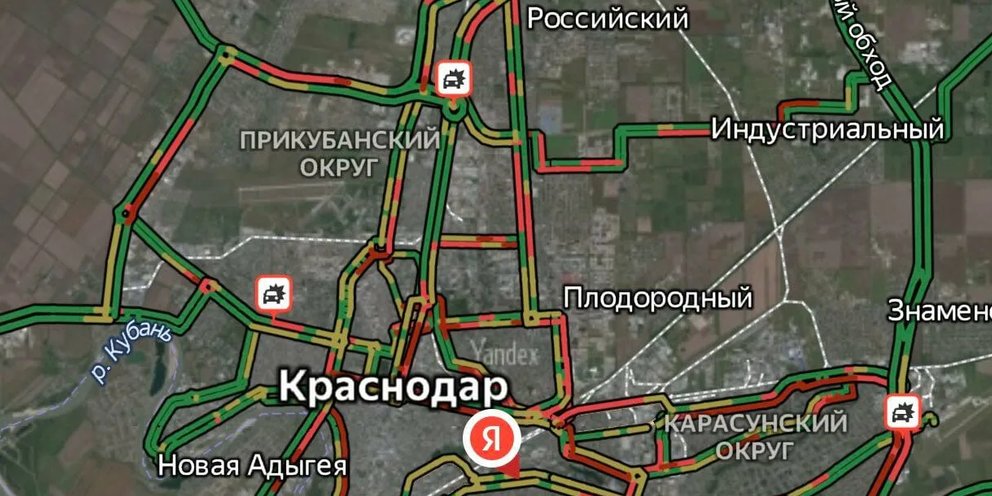Карта краснодар кубанская набережная