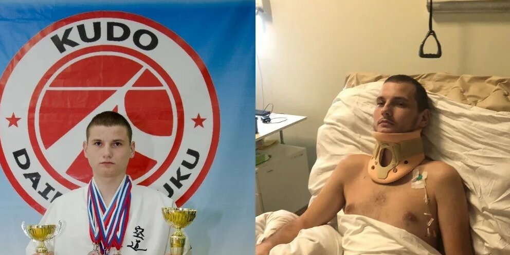 В дубае нашли девушку с переломанным позвоночником. Нырнул и сломал позвоночник. Циркач который сломал позвоночник