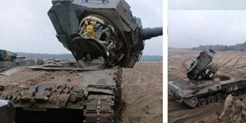 В Польше прокомментировали порчу танка Leopard 2A4 украинскими военными