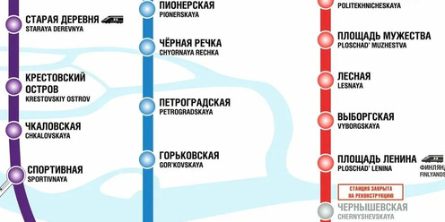 Схема метро спб 2023 год