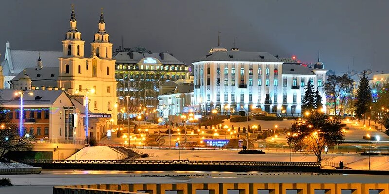 Минск в январе фото