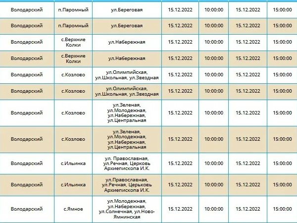 Карта отключения света астрахань