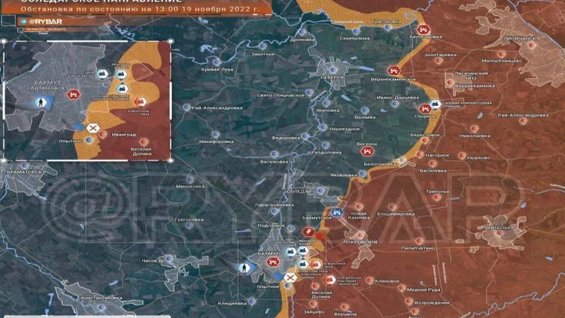 Карта соледар сегодня новости последнего часа