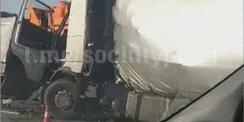 Водитель volvo не справился с управлением