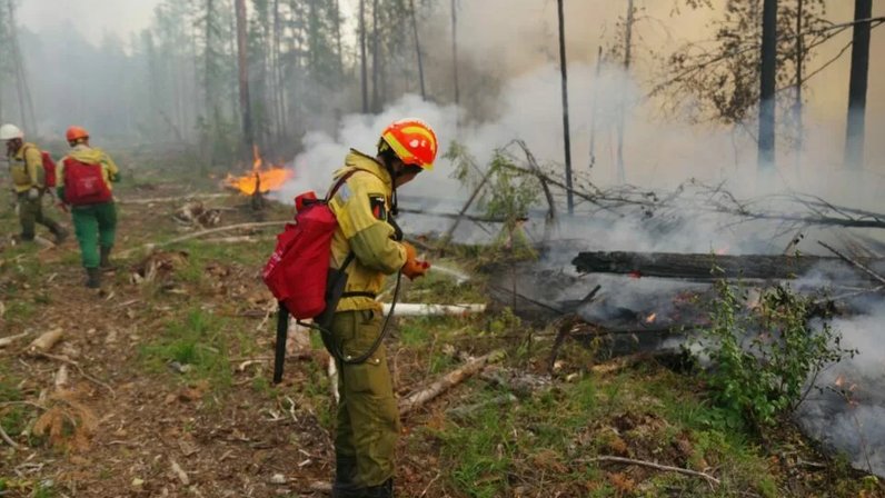 Пожар в якутске сейчас карта