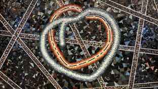 Мозаика «Два сердца столицы» на станции метро Деловой центр