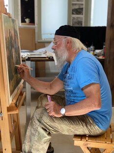 Съёмки фильма "Борис Французов. Художник"