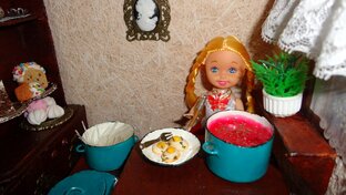 Кукольная еда в масштабе 1:12