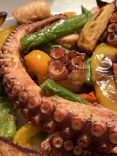 Блюда с морепродуктами