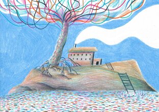 Урок по цветным карандашам