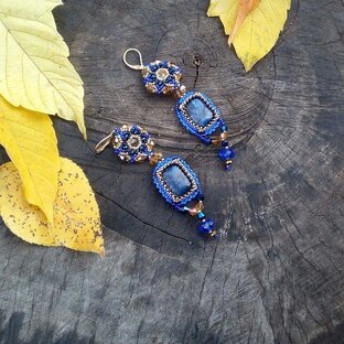 Серьги из бисера видео мастер класс