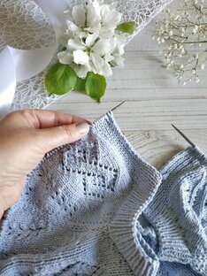 Ажурные узоры спицами 