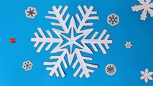 ПРОСТЫЕ СНЕЖИНКИ И НОВОГОДНИЕ ПОДЕЛКИ