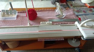 Вяжем на машине.