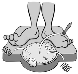 Встала баба на весы