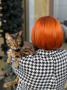 Окрашивание в рыжий цвет