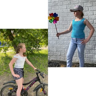 Топы, майки, туники крючком.