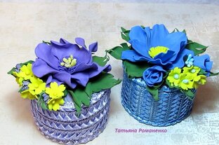 Шкатулки из разного материала.