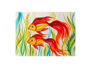 Рыбки, улитки и ящерки.