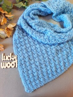 Шали спицами