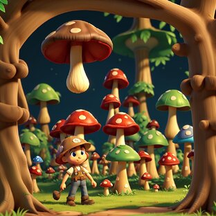 Чат GPT сделал игру про грибника