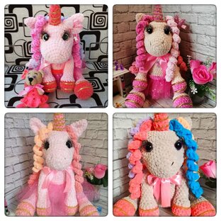 Единорожки амигуруми ручной работы 🌺🦄🌺